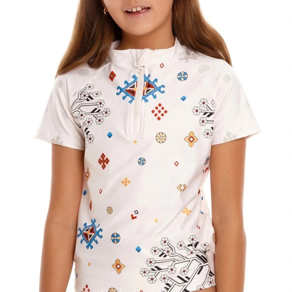 AGUA BENDITA KIDS “ The BEN KEZIA” Shirt / Rash Guard |Size 8 - Picture 3 of 9